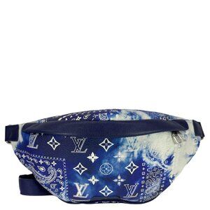 Louis Vuitton  Discovery PM Monogram Bandana Canvas Bumbag Blue
